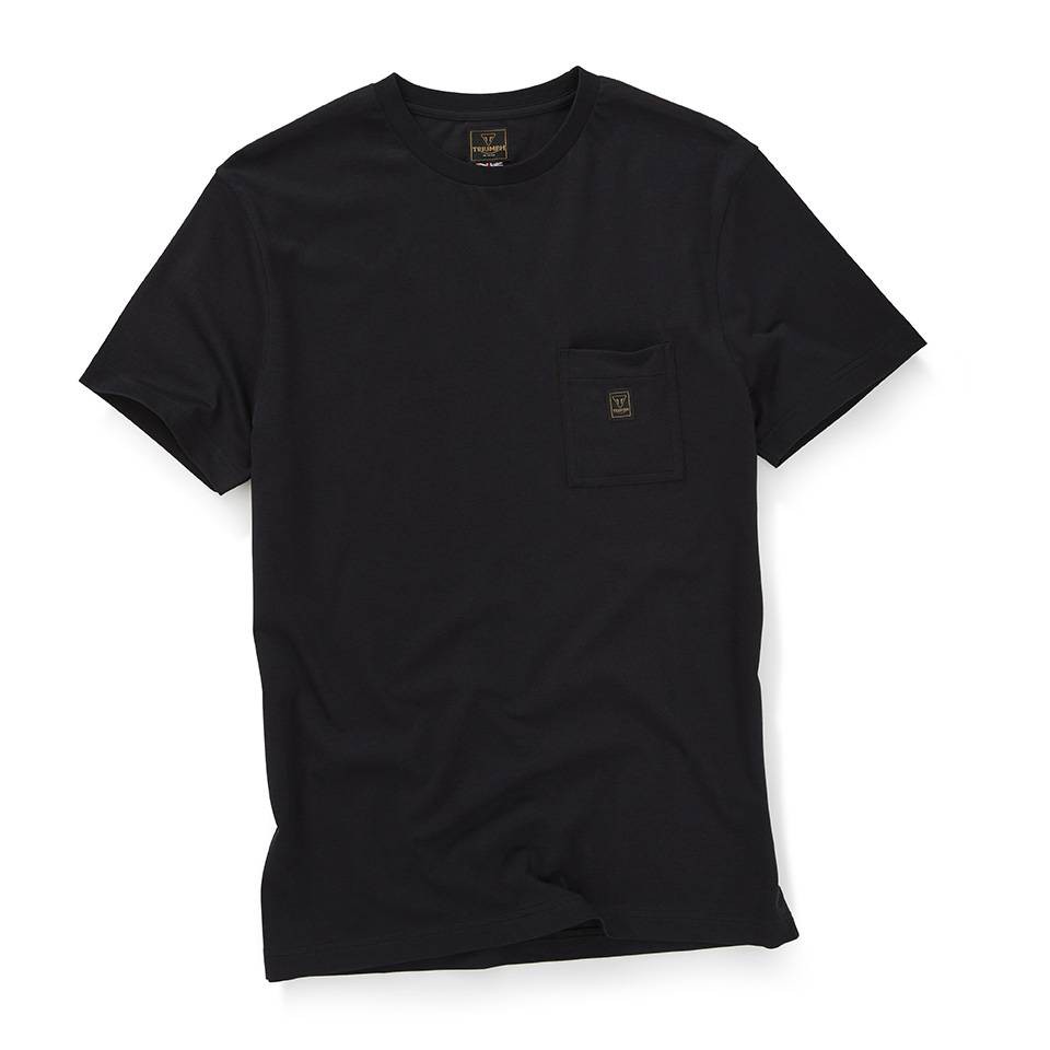 TRIUMPH Ditchling Tee Zwart Voorkant