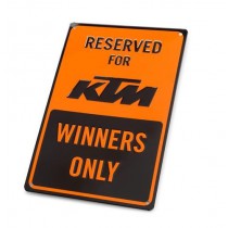 KTM Parking Plate Winners Only